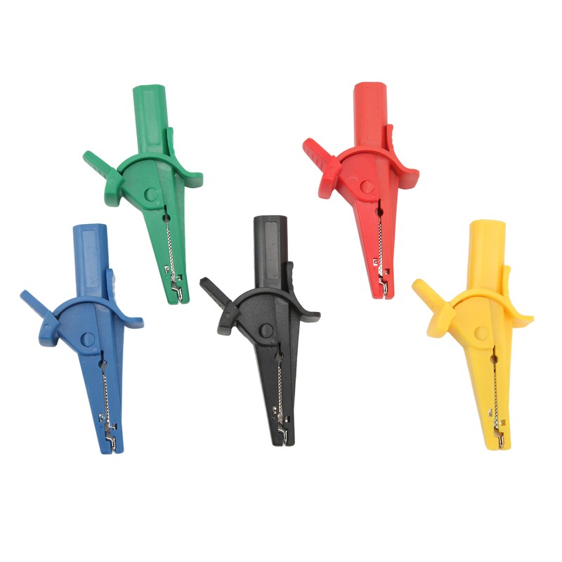 5Pcs/Set Battery Electrical Test Clip 10A 600V‑1000V Multicolor Portable Safety