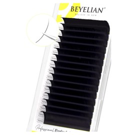 BEYELIAN Eyelash Extension Natural Matte Black 0.05 C Curl 7-15mm Tray Easy Fan Lash Extensions Volume Lashes 100°/212°F High Temperature Resistant Classic Professional Use (0.05 C 15mm)