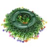Flower Wreath Spring Babysbreath Faux Round Flower Wreath for Living