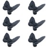 MY MIRONEY 6-Pack Butterfly Drawer Knobs Black Cabinet Decorative Pull