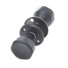 Aqbau® Door Knob, Rotatable with Rosette BB Button Pusher Rotary