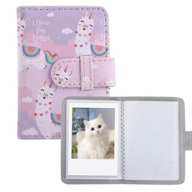Mini Photo Album 28 Pockets for Mini Film, 2x3 Photo, Kpop Photos Card, Wallet Albums Book for Mini 12 11 40 7+ EVO 90 (Alpaca, 28 Pockets)