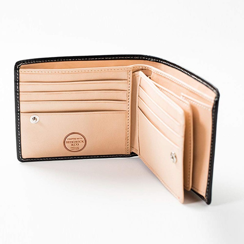 [New model] [British Green] Bridle Leather Bifold Wallet - -