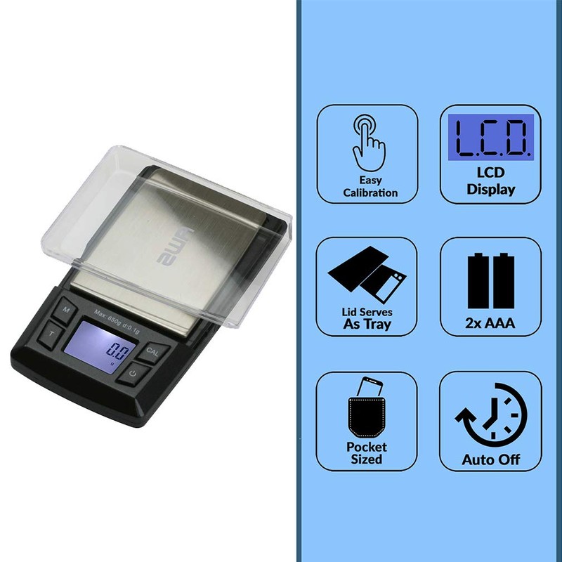 American Weigh Scales AERO-650 Pocket Size Digital Scale with Expansion