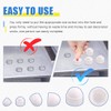 Glarks 160Pcs White Bolt Covers Screw Caps Assortment Kit, M4