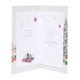 UK Greetings Christmas Card for Husband - Cosy Fireplace Design