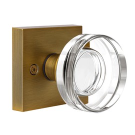 coolnews Crystal Door Knobs Interior, Passage Hall Closet Door Knobs, Satin Nickel