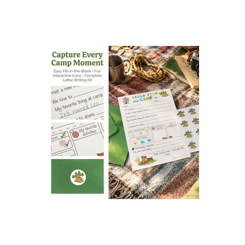 12PCS My Camping Activity Poster