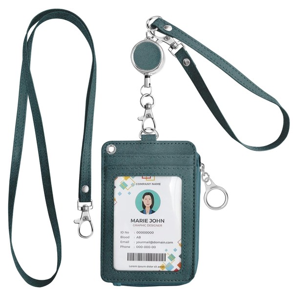 Commuter Pass Case with Reel, Women's, For Work or School,