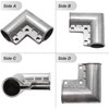 MDEOOSKY 4pcs Chain Link Fence Gate Corners Chain Link Gate