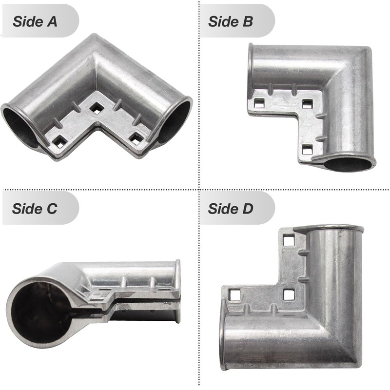 MDEOOSKY 4pcs Chain Link Fence Gate Corners Chain Link Gate