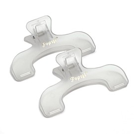 Book Clips, POPSFL Watery Clear Book Clips for Reading Book Clips, Textbook Clips, Sheet Score, Recipe Books, Chunky Books, Keep Open and Hold Clips