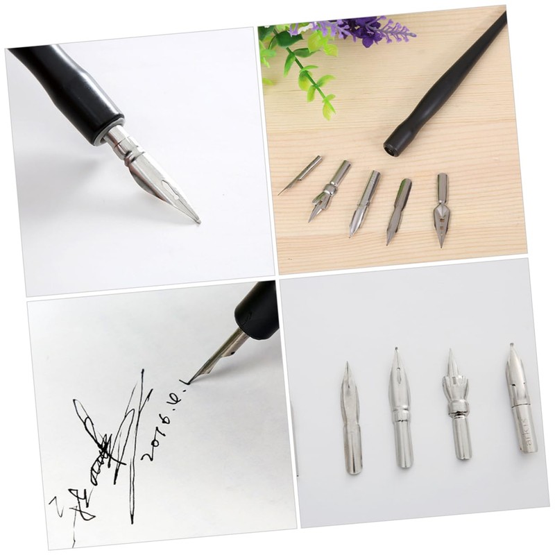 LALAFINA 1set Calligraphy Dip Pen Set Replacement Nibs and Ergonomic