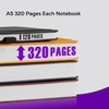 FOCUS DAY Notebook A5 Lined Diary Leather Hardcover 320 Pages