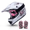 TCMT Youth Pink Butterfly Dirt Bike ATV Helmet Motocross with
