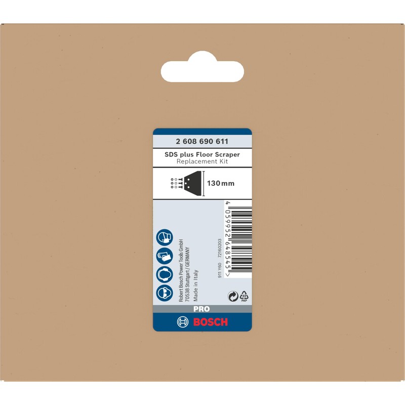 Bosch 1 x Pro SDS Plus Floor Scraper Replacement Set