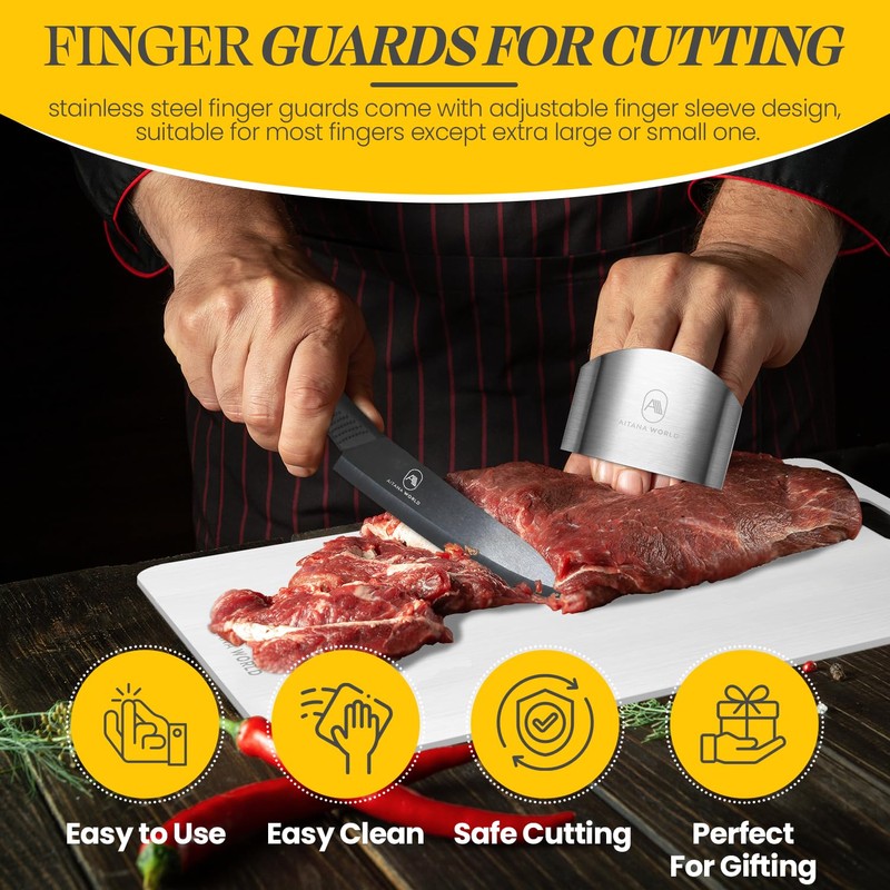 Stainless Steel Cutting Board for Kitchen – 4-Piece Kitchen Kit