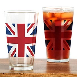 CafePress Union Jack_13 5X18 Pint Glass, 16 oz. Drinking Glass
