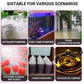 Unbranded Home Electric Drill Drive Self Priming Pump Water Oil Fluid Transfer Pumps Tools