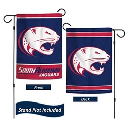 South Alabama Jaguars Garden Flag 12.5 x 18 Inch Double Sided College Yard Banner Flag Is Printed in the USA and Licensed by Wincraft