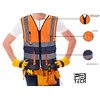 PB TECH Hi Vis Zipper Front High Visibility Reflective Vest
