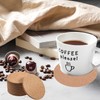 60 PCS Drinks Coasters Mats Heat-Resistant Cork Drink Coasters for