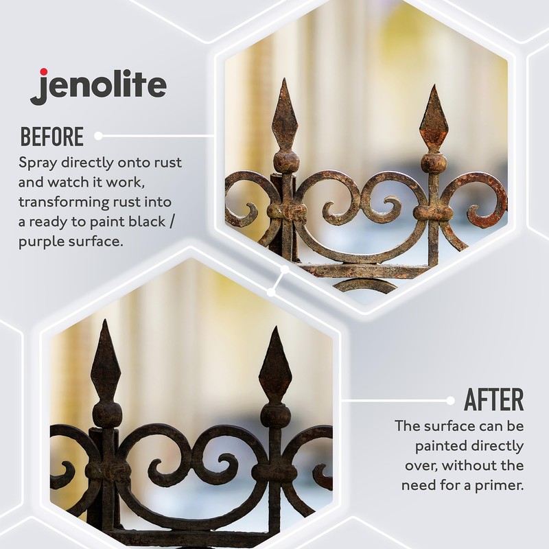 JENOLITE Rust Converter Spray for Metal 400 ml (13.52 fl