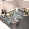 Mandala Boho Dish Drying Mats For Kitchen Counter Dryer Coffee