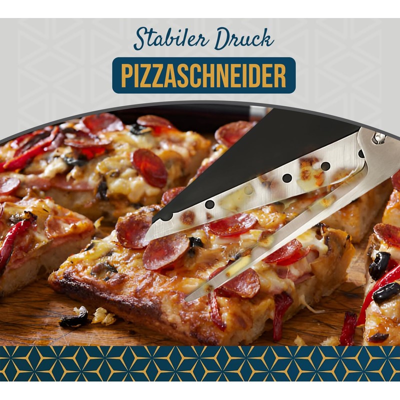 Sharp Pizza Scissors Cutter with Food Grade Safe Blades. Better
