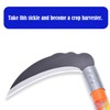 FOCMKEAS 1pce 14.17in/360mm Carbon Steel Billhook Brush Clearing Sickle for
