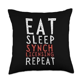 Piano Design For Composer And Music Producer Sync Licensing Music Baby Grand Piano Throw Pillow, 18x18, Multicolor