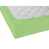 Biberna Jersey Stretch Fitted Bed Sheet, light green, 140 x