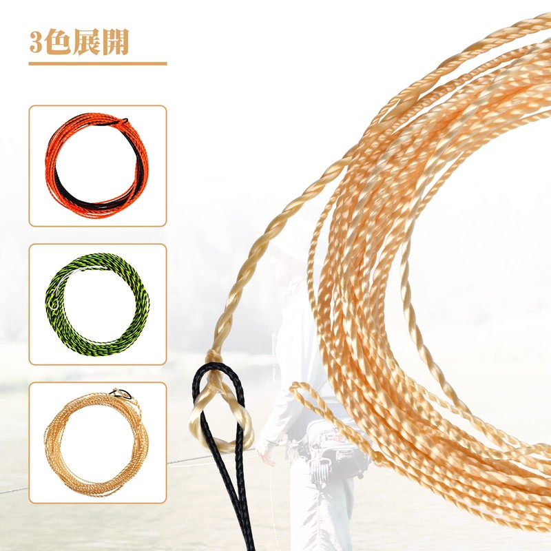 Goture Tenkara Line for Tenkara 3.6m/12ft Set of 2 Fishing