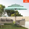 ABCCANOPY OLEFIN® 5-Year No Fading 9FT 3 Tiers Patio Umbrella,