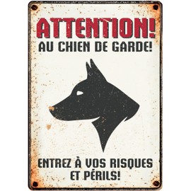 watch board dog Au Chien De Garde 21 x 14 cm (FR)