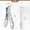 Toenail Clippers for Thick Toenails with Slant Wide Jaw Opening,