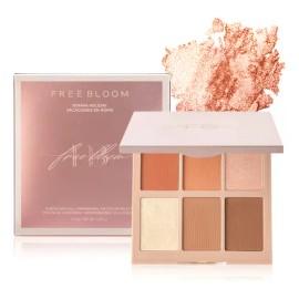 Paleta 6 En 1 Colorete E Iluminador Paletas Maquillaje