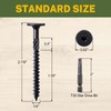 LIONMAX Structural Wood Lag Screws #14 x 2-7/8 Inch, 100-PCS,