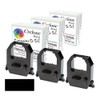 CYCLONE 3-Pack, Ink Ribbon Cartridge, Amano PIX-55, PIX-95, TCX-85-BLACK