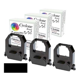 CYCLONE 3-Pack, Ink Ribbon Cartridge, Amano PIX-55, PIX-95, TCX-85-BLACK