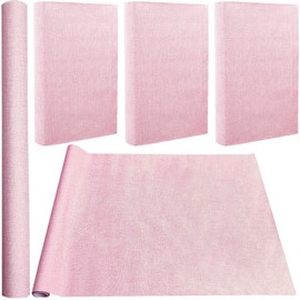 CRASPIRE 59 x 16.9in Book Cloth for Book Binding Pink Fabric Surface Paper Backed A3-A8 Bookcover Books Album Linen Scrapbooking Archival DIY Covering Protector Bookcloth Bookbinding Supplies