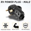 30 Amp RV Male Plug Replacement,125V ED-304P Heavy Duty RV
