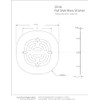 Westbrass D316-18 4-1/2" OD Brass Snap-in Shower Strainer Grid Drain