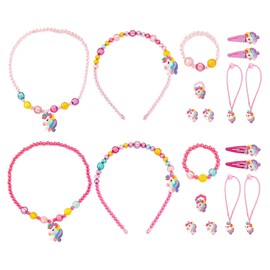 NIDHFG 2 Sets Of Children'S Jewelry Sets, Cute Cartoon Jewelry, Party Gifts, Girls' Jewelry, Girls' Dressing Supplies.