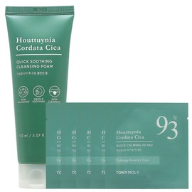 Tony Moly Eoseongchocica Quick Soothing Cleansing Foam + Trial Portion (5 sheets) / 토니모리 어성초시카 퀵 수딩 클렌징 폼 + 체험분(5매)