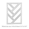 Rectangle Grid Frame Metal Die Cuts,Rectangular Frame Background Stencils DIY