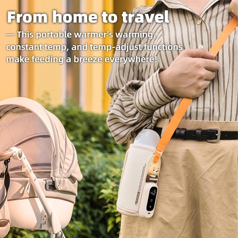 Portable Bottle Warmer for Travel, Baby Bottle Warmer for Breastmilk