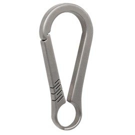 KCFEV Titanium Carabiner, Minimalist Key Ring, Key Clip, EDC Quick Release Hook