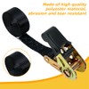 2 Pcs Ratchet Tie Down Straps with Durable Material, Adjustable