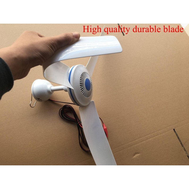 sunlar 28" inch 12V DC Ceiling Fan 12 Volt Portable